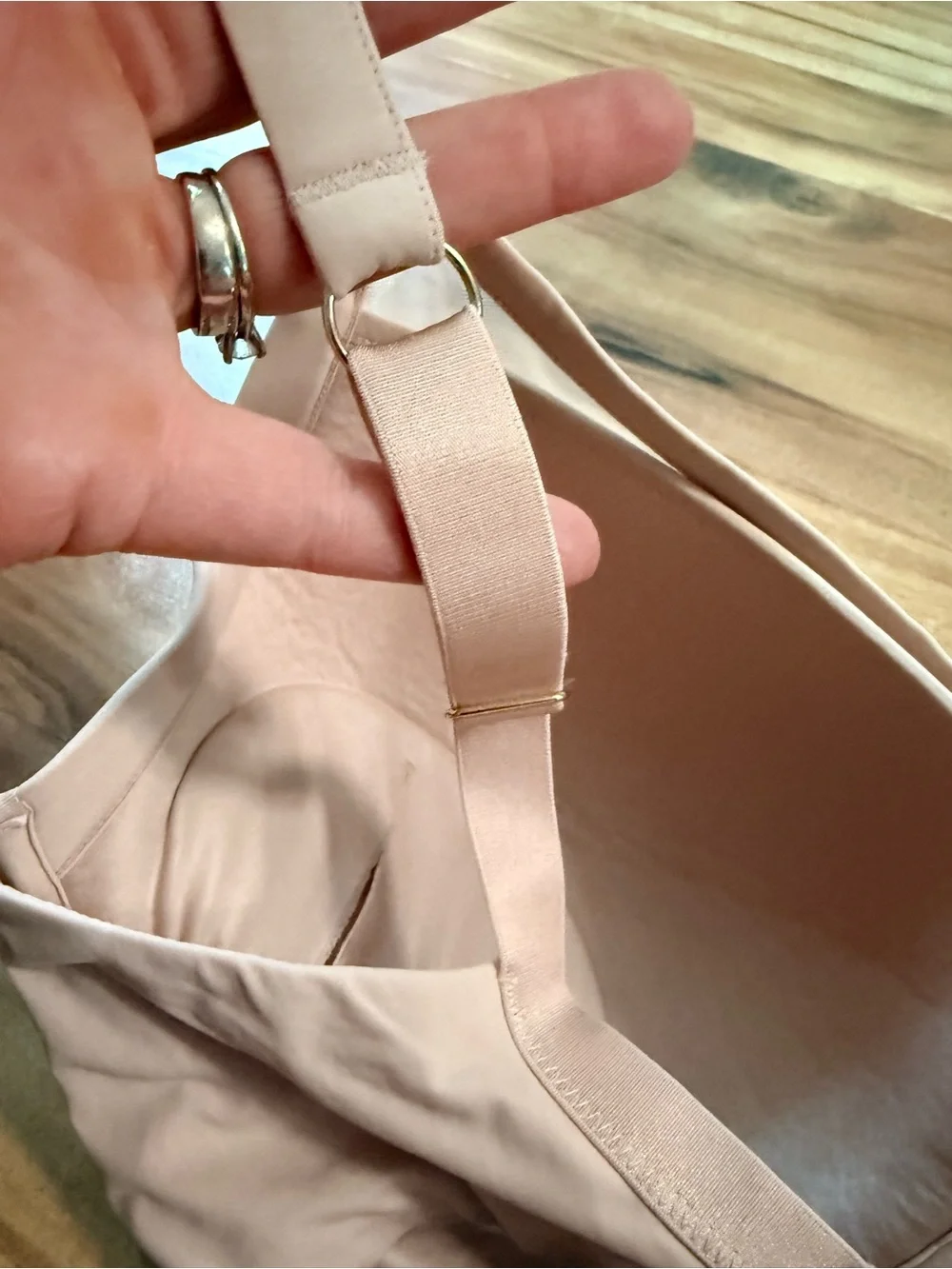 ThirdLove 24/7 Classic Contour Plunge Bra‎ 36G Nude Beige Underwire T-Shirt